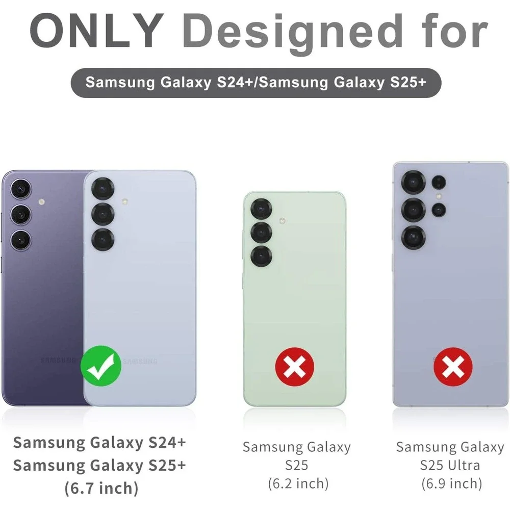 Samsung Galaxy S24+ S25+ Case Dont Touch My‎ Phone Grumpy Face Black Matte Cover